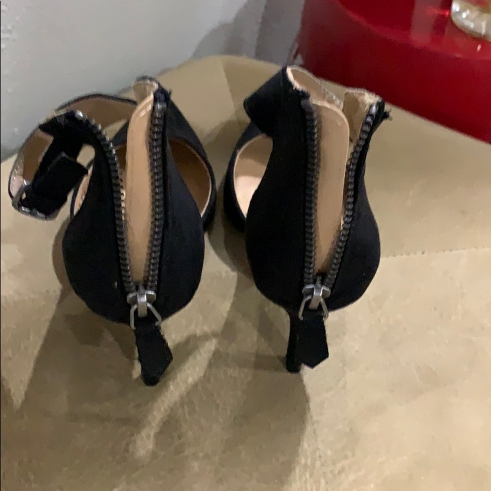 Mia , black 3” heels NWOT